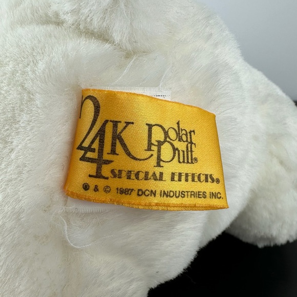 24K Polar Puff Rare Special Effects 1987 Jessie White Teddy Bear 10” #4137 Plush - Picture 8 of 8